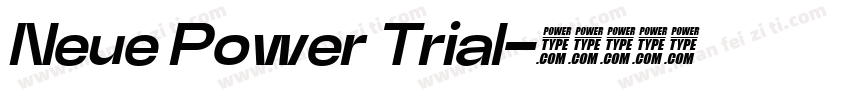 Neue Power Trial字体转换